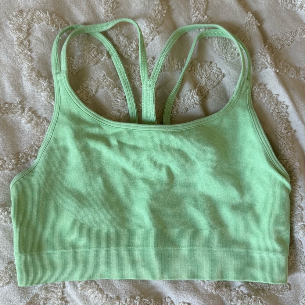 Zella Mint Green Strappy Sports Bra